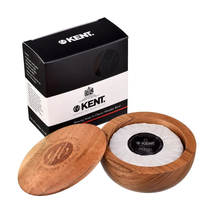 Kent - Luxury Shaving Soap in Dark Wood Bowl – Twin Pack – Kent - Luxury Shaving Soap in Dark Wood Bowl