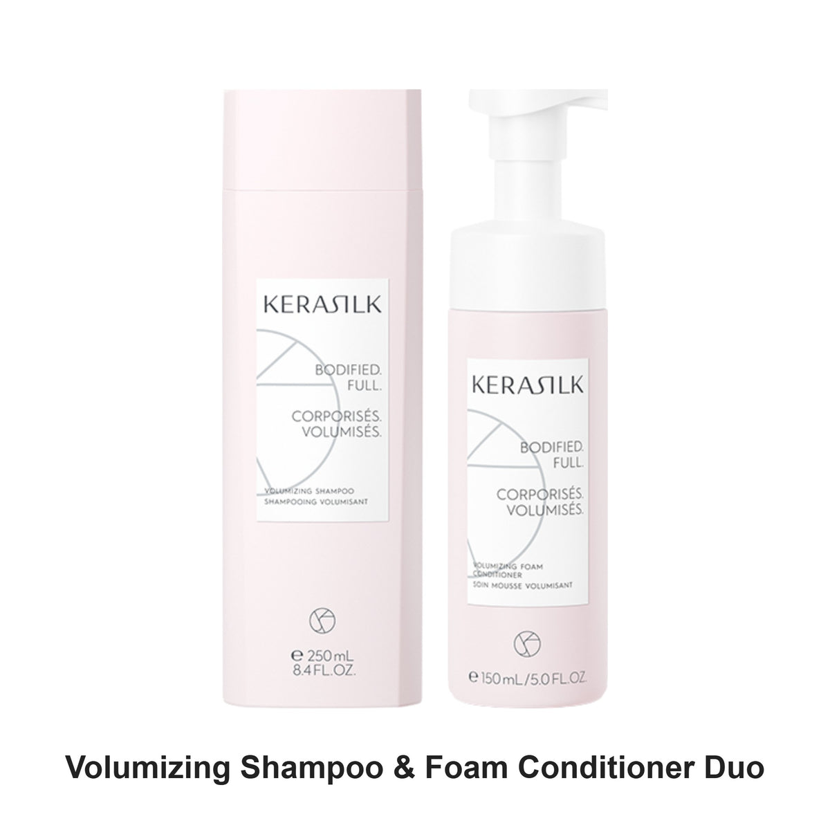 Kerasilk - Volumizing Shampoo & Foam Conditioner Duo Bundle – bundle contents: Volumizing Shampoo 250ml, Volumizing Foam Conditioner 150ml