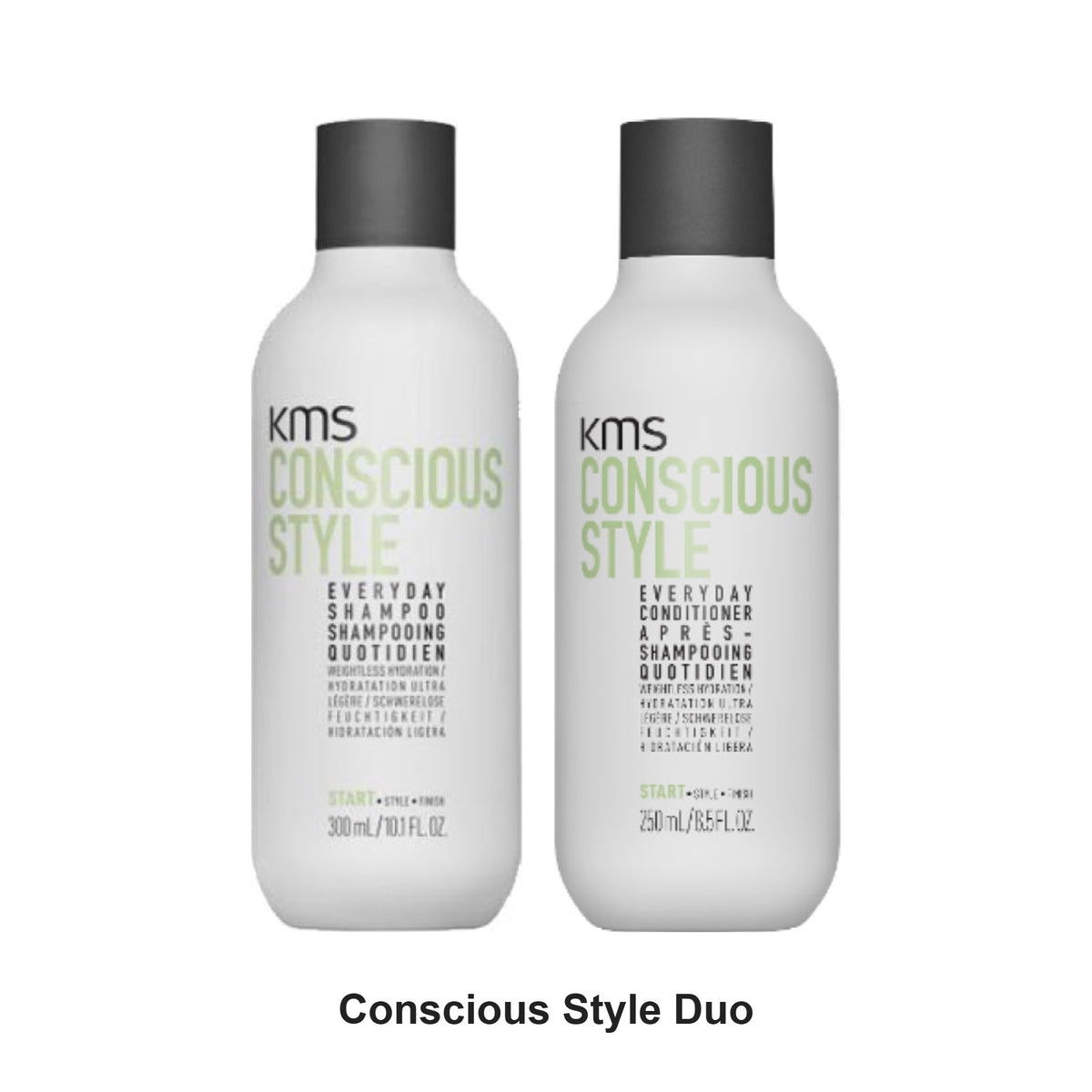 KMS - Conscious Style Everyday Shampoo & Conditioner Duo Bundle – bundle contents: Conscious Style Everyday Shampoo 300ml, Conscious Style Everyday Conditioner 250ml