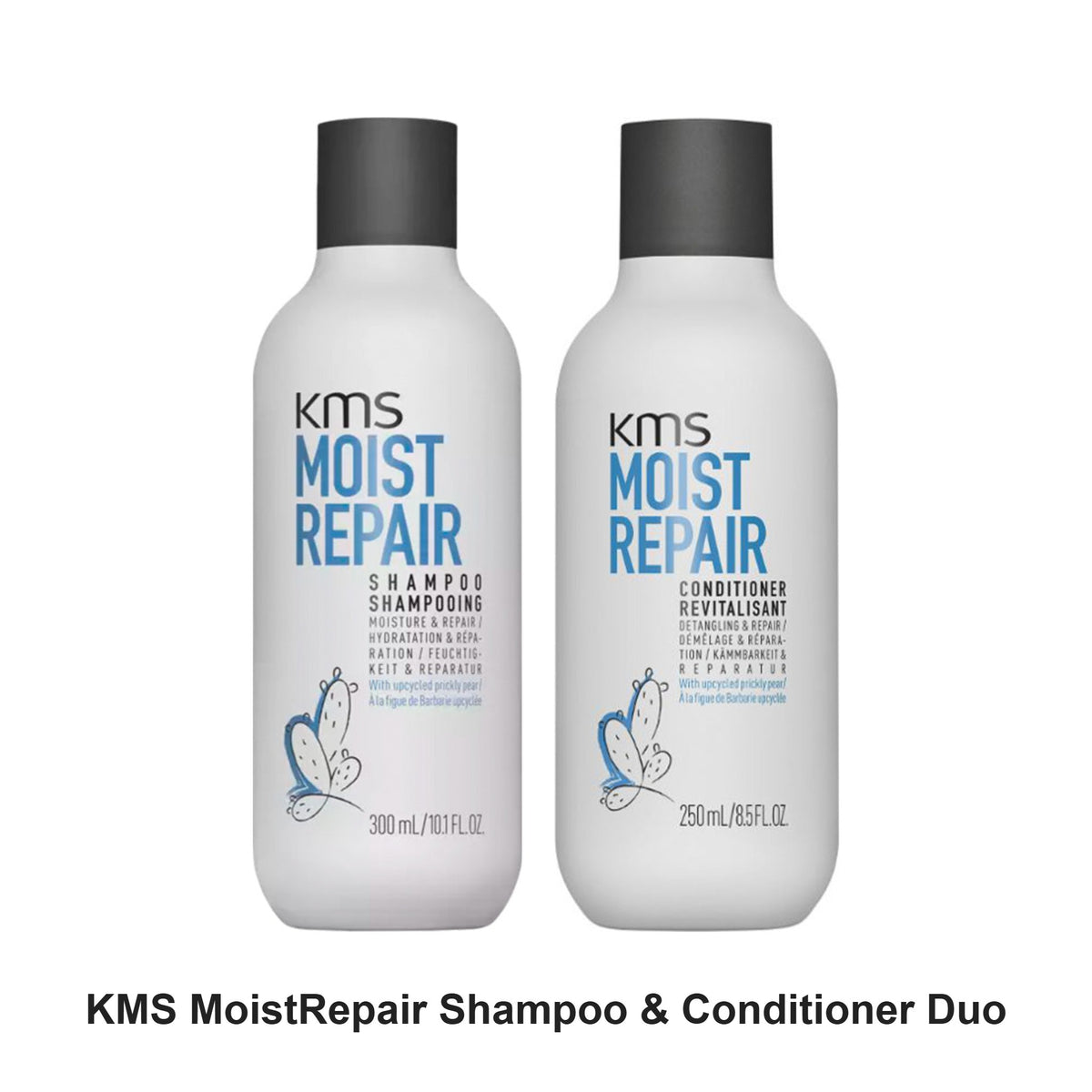 KMS - MoistRepair Shampoo & Conditioner Duo Bundle – bundle contents: MoistRepair Shampoo 300ml, MoistRepair Conditioner 250ml