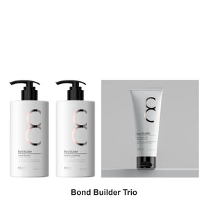 KOBO Professional - Bond Builder Shampoo, Conditioner & Boost Treatment Trio Bundle – bundle contents: Bond Builder Integral Shampoo 320ml, Bond Builder Resilience Conditioner 320ml, Bond Builder Boost Treatment 237ml