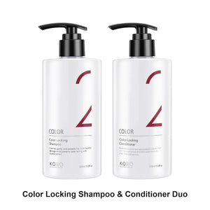 KOBO Professional - Color Locking Shampoo & Conditioner Duo Bundle – bundle contents: Color Locking Shampoo 320ml, Color Locking Conditioner 320ml