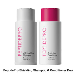 KOBO Professional - PeptidePro Shielding Shampoo & Conditioner Duo Bundle – bundle contents: PeptidePro Shielding Shampoo 250ml, PeptidePro Shielding Conditioner 250ml