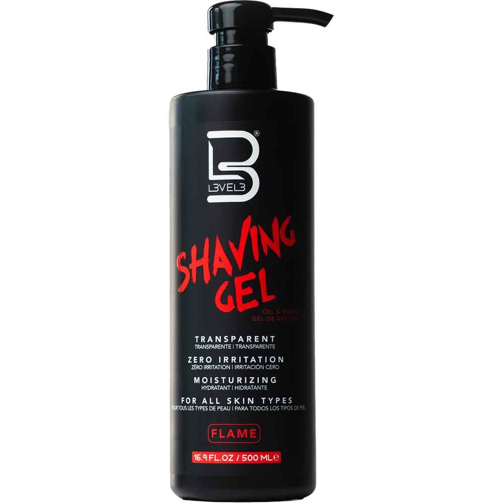 L3VEL3 - Flame Shaving Gel & Aftershave Cologne Duo Bundle – L3VEL3 Shaving Gel Flame 500ml (detail)