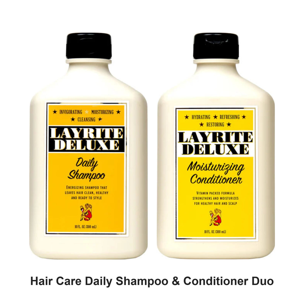 Layrite - Daily Shampoo & Conditioner Duo Bundle – bundle contents: Daily Shampoo 300ml, Conditioner 300ml