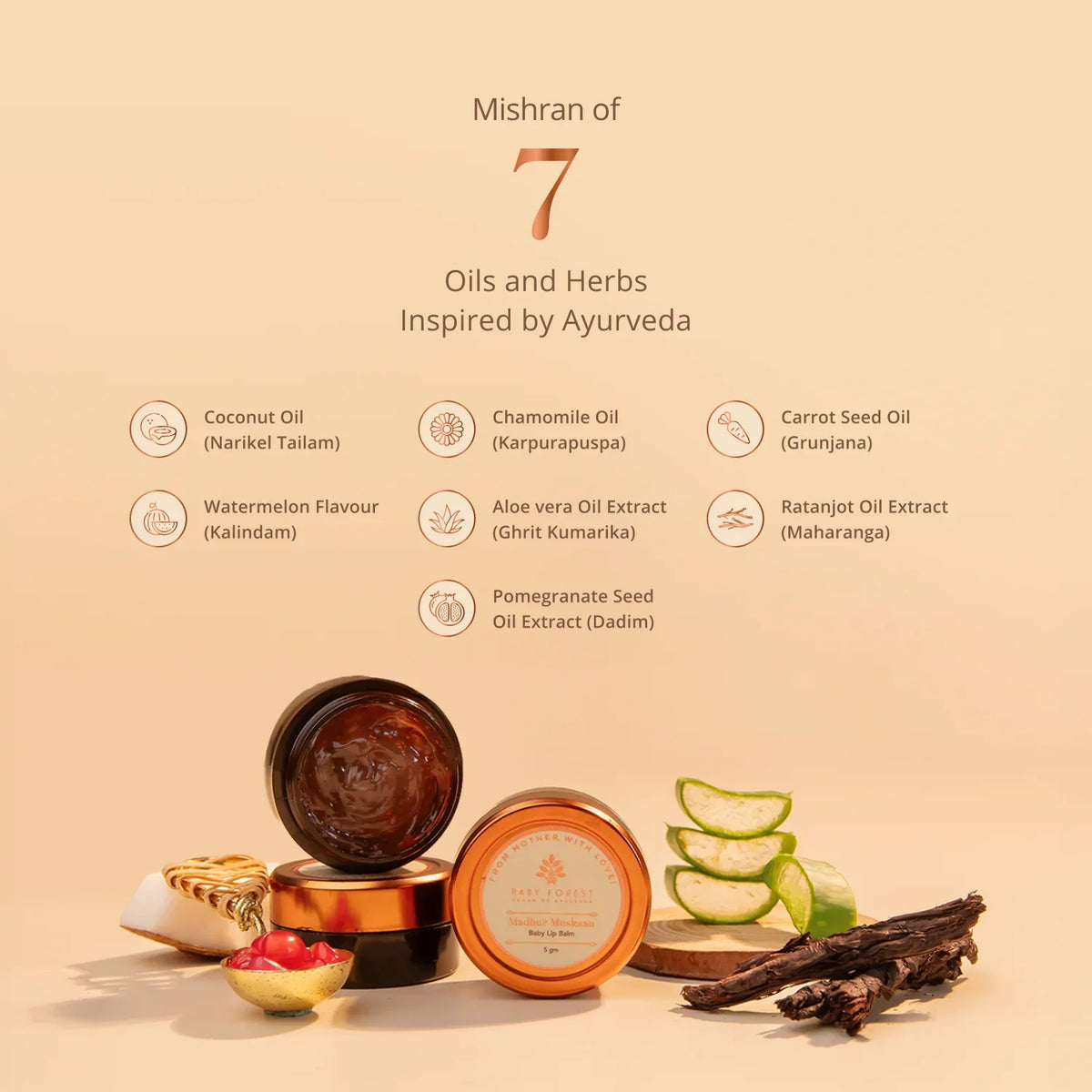 Baby Forest - Madhur Muskaan Baby Lip Balm – key ingredients and benefits