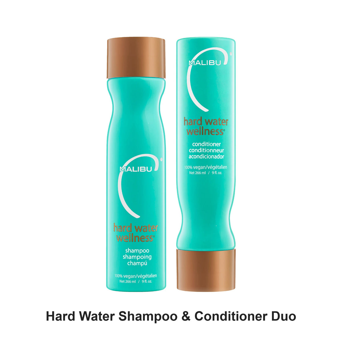 Malibu C - Hard Water Shampoo & Conditioner Duo Bundle – bundle contents: Hard Water Shampoo 266ml, Hard Water Conditioner 266ml