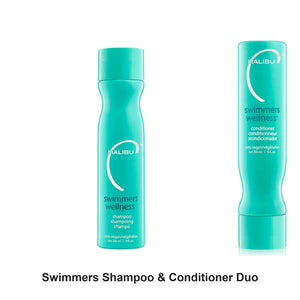 Malibu C - Swimmers Shampoo & Conditioner Duo Bundle – bundle contents: Swimmers Shampoo 266ml, Swimmers Conditioner 266ml
