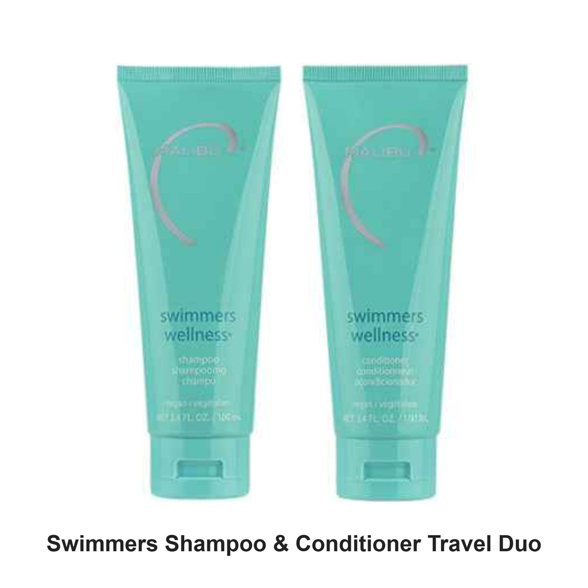 Malibu C - Swimmers Shampoo & Conditioner Travel Duo Bundle – bundle contents: Swimmers Shampoo 100ml, Swimmers Conditioner 100ml