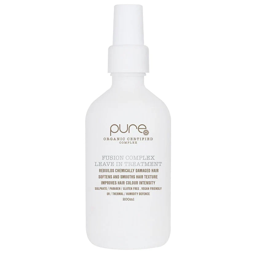 Pure Organic - Fusion Complex Shampoo, Conditioner, Bond Repair & Leave In Quad Bundle – Pure Organic Fusion Complex Leave In Treatment 200ml