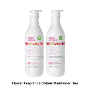 Milk Shake - Flower Fragrance Colour Maintainer Shampoo & Conditioner Duo 1000ml Bundle – bundle contents: Flower Fragrance Colour Maintainer Shampoo 1000ml, Flower Fragrance Colour Maintainer Conditioner 1000ml