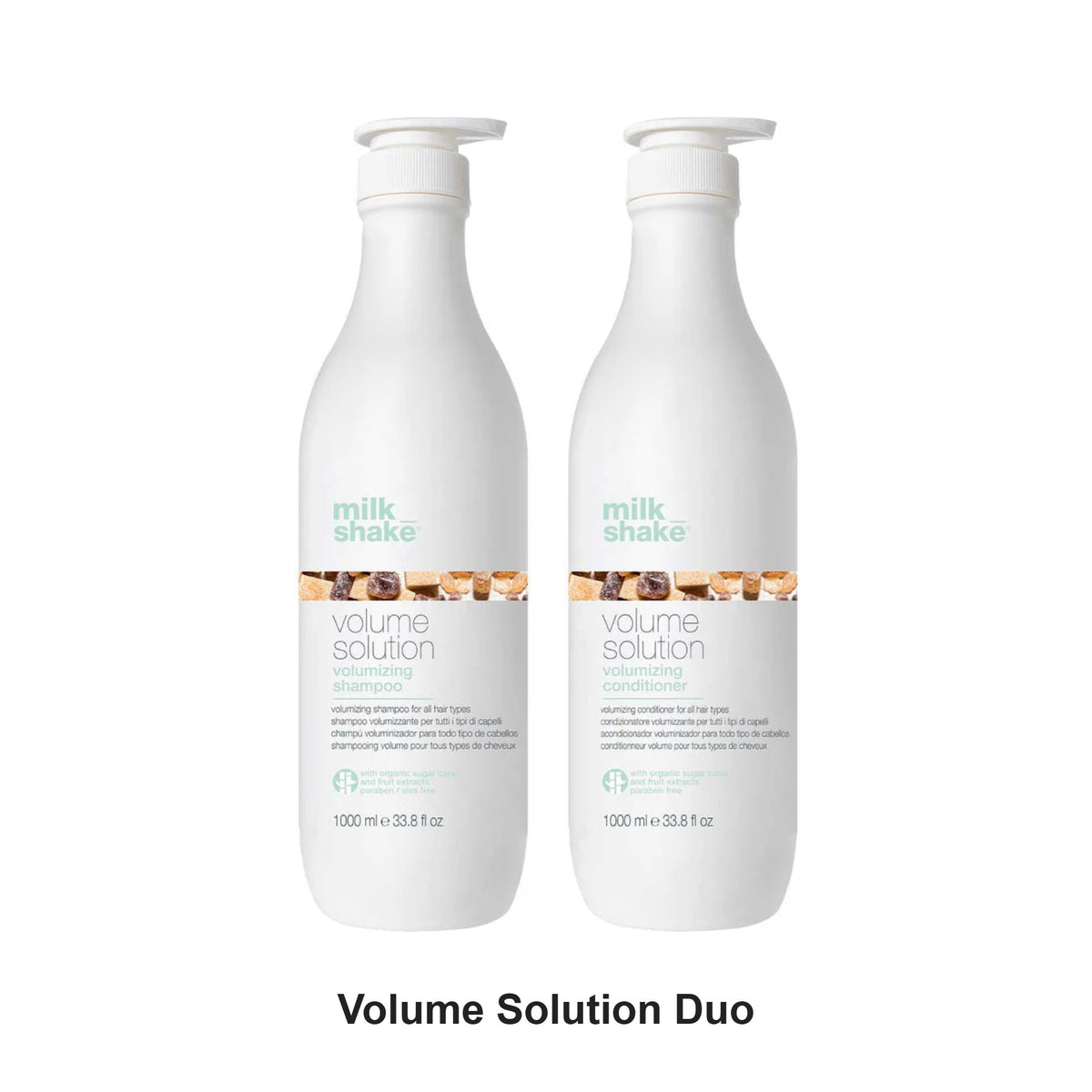 Milk Shake - Volume Solution Shampoo & Conditioner Duo 1000ml Bundle – bundle contents: Volume Solution Shampoo 1000ml, Volume Solution Conditioner 1000ml
