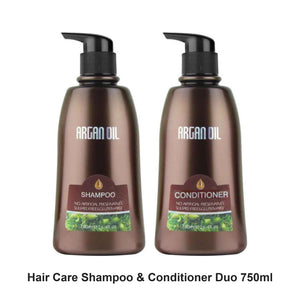 Morocco Argan Oil - Shampoo & Conditioner Duo 750ml Bundle – bundle contents: Morocco Shampoo 750ml, Morocco Conditioner 750ml