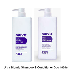 Muvo - Ultra Blonde Shampoo & Conditioner Duo 1000ml Bundle – bundle contents: Ultra Blonde Shampoo 1000ml, Ultra Blonde Conditioner 1000ml