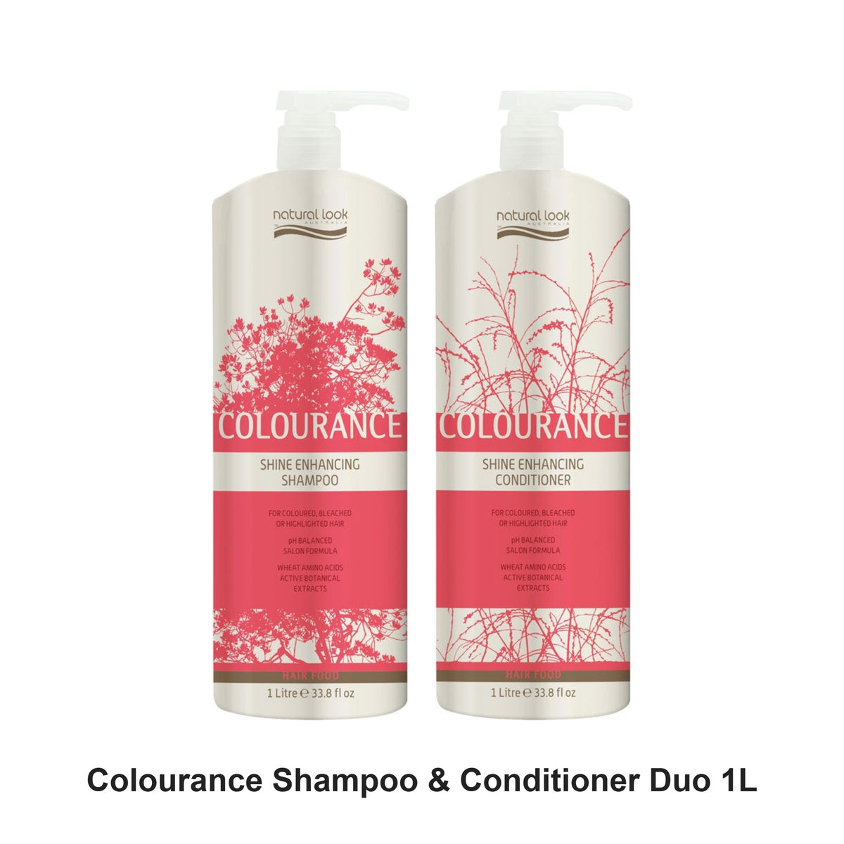 Natural Look - Colourance Shampoo & Conditioner Duo 1L Bundle – bundle contents: Colourance Shampoo 1L, Colourance Conditioner 1L