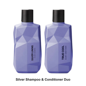 Nine Yards - Silver Shampoo & Conditioner Duo Bundle – bundle contents: Silver Lining Silver Shampoo 300ml, True Cool Silver Conditioner 300ml
