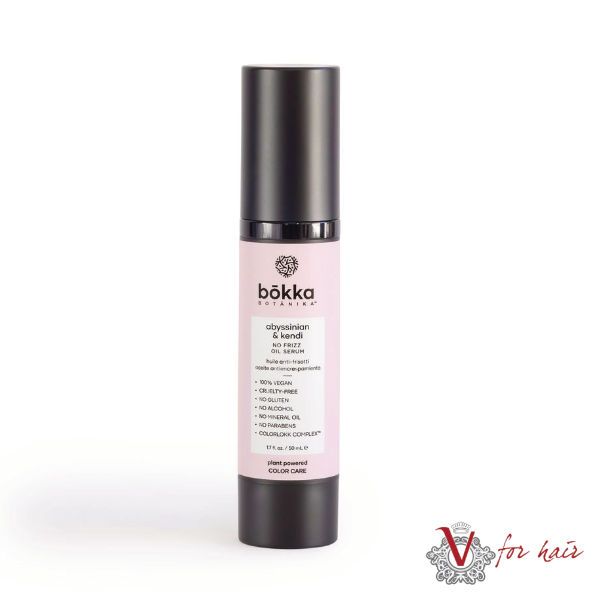 Bokka Botanika Abyssinian & Kendi No Frizz Oil Serum 50ml – bottle on white