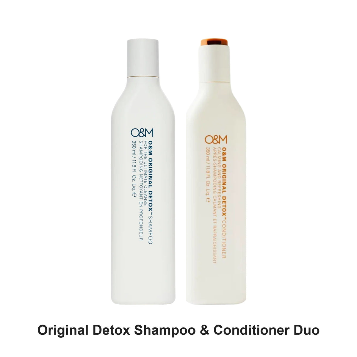 O&M - Original Detox Shampoo & Conditioner Duo Bundle – bundle contents: Original Detox Shampoo 350ml, Original Detox Conditioner 350ml