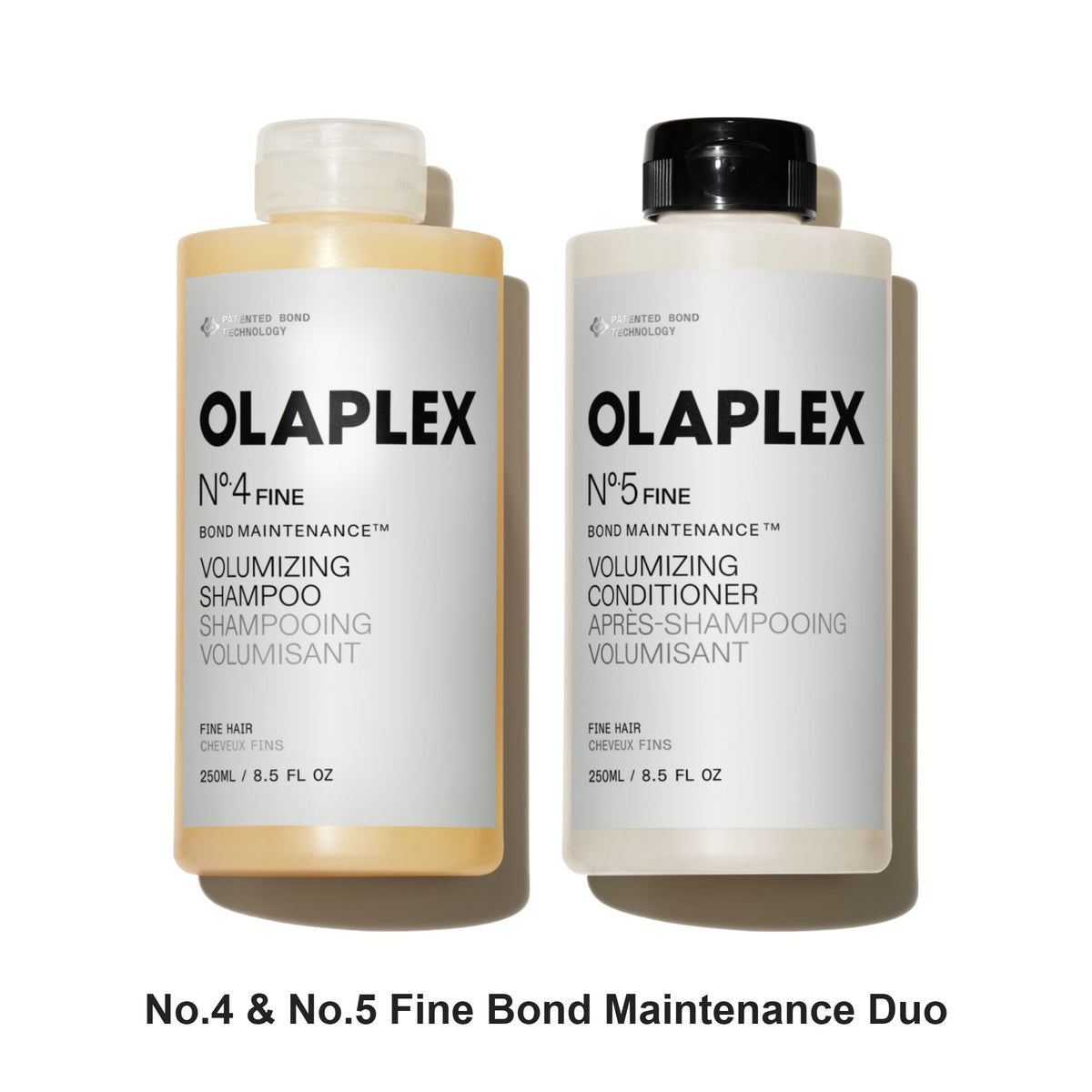 Olaplex - No.4 & No.5 Fine Bond Maintenance Shampoo & Conditioner Duo Bundle – bundle contents: No.4 Fine Bond Maintenance Shampoo 250ml, No.5 Fine Bond Maintenance Conditioner 250ml