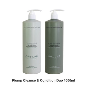 ORI Lab - Plump Cleanse & Condition Duo 1000ml Bundle – bundle contents: Plump Cleanse 1000ml, Plump Condition 1000ml