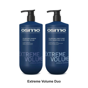 Osmo - Extreme Volume Shampoo & Conditioner Duo 1000ml Bundle – bundle contents: Extreme Volume Volumising Shampoo 1000ml, Extreme Volume Volumising Conditioner 1000ml