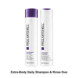 Paul Mitchell - Extra-Body Daily Shampoo & Rinse Duo Bundle – bundle contents: Extra-Body Daily Shampoo 300ml, Extra-Body Daily Rinse Conditioner 300ml