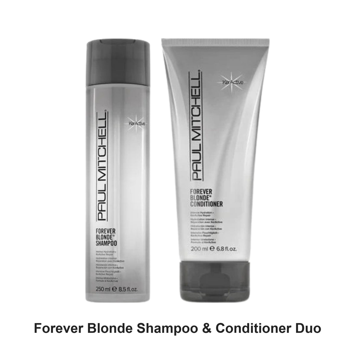 Paul Mitchell - Forever Blonde Shampoo & Conditioner Duo Bundle – bundle contents: Forever Blonde Shampoo 250ml, Forever Blonde Conditioner 200ml
