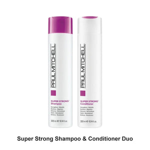 Paul Mitchell - Super Strong Shampoo & Conditioner Duo Bundle – bundle contents: Super Strong Shampoo 300ml, Super Strong Conditioner 300ml