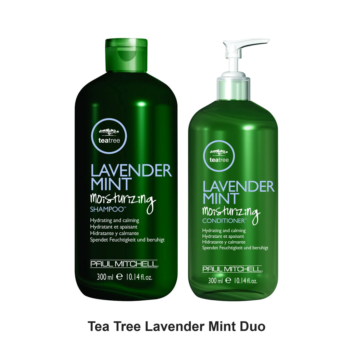 Paul Mitchell - Tea Tree Lavender Mint Shampoo & Conditioner Duo Bundle – bundle contents: Tea Tree Lavender Mint Moisturizing Shampoo 300ml, Tea Tree Lavender Mint Moisturizing Conditioner 300ml