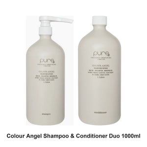 Pure Organic - Colour Angel Shampoo & Conditioner Duo 1000ml Bundle – bundle contents: Colour Angel Shampoo 1000ml, Colour Angel Conditioner 1000ml