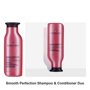 Pureology - Smooth Perfection Shampoo & Conditioner Duo Bundle – bundle contents: Smooth Perfection Shampoo 266ml, Smooth Perfection Conditioner 266ml