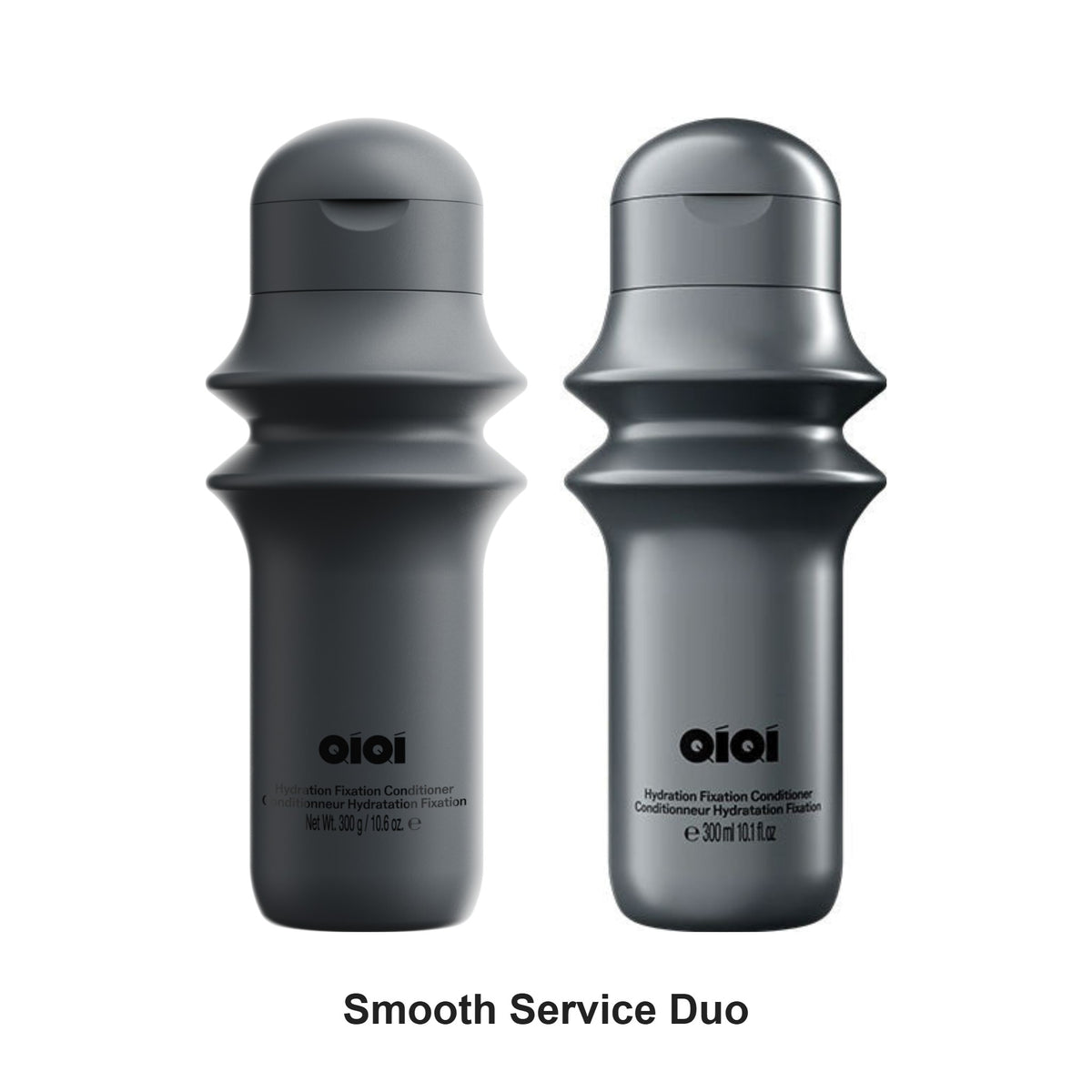 Qiqi - Smooth Service Shampoo & Hydration Fixation Conditioner Duo Bundle – bundle contents: Smooth Service Shampoo 300ml, Hydration Fixation Conditioner 300ml