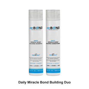 reBOND - Daily Miracle Bond Building Shampoo & Conditioner Duo Bundle – bundle contents: Daily Miracle Bond Building Shampoo 300ml, Daily Miracle Bond Building Conditioner 300ml