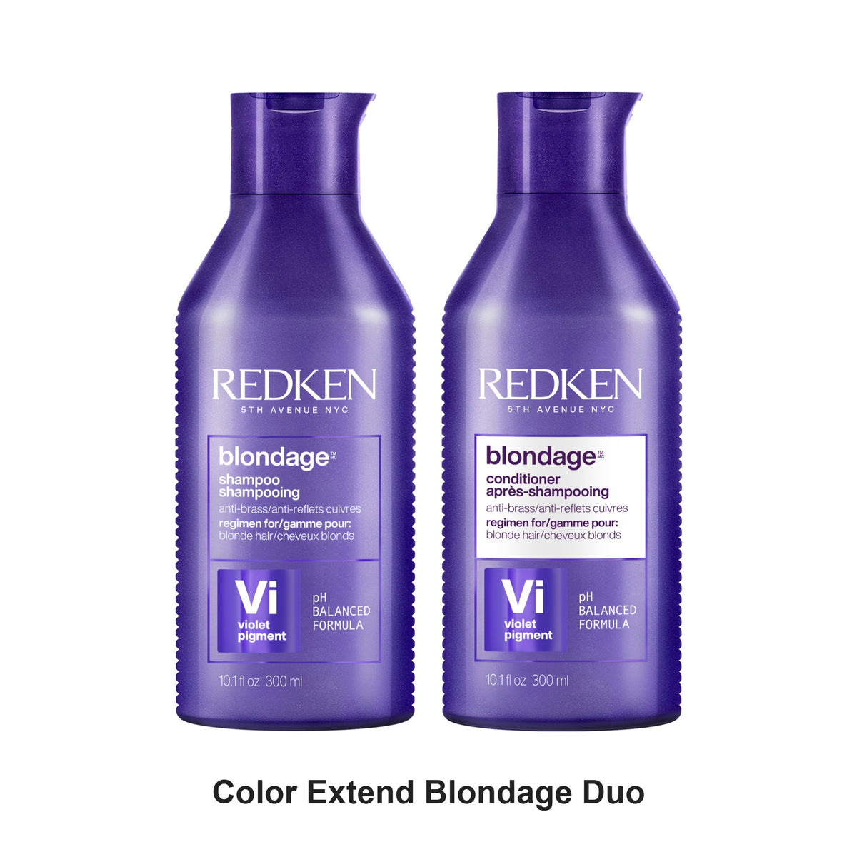 Redken - Color Extend Blondage Shampoo & Conditioner Duo Bundle – bundle contents: Color Extend Blondage Shampoo 300ml, Color Extend Blondage Conditioner 300ml