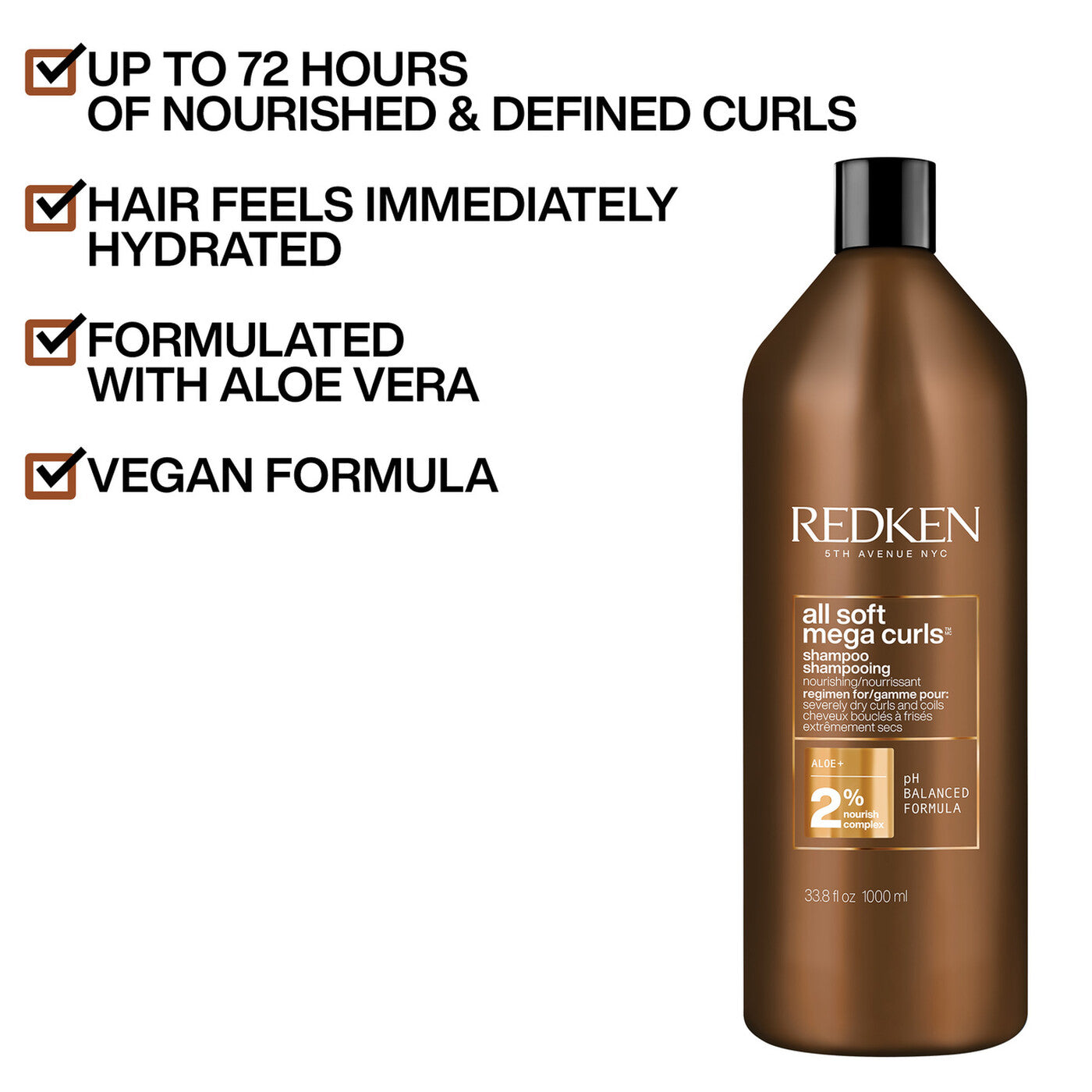 Redken - All Soft Mega Curls Shampoo 1000ml
