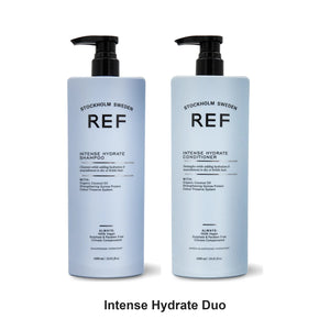 REF Stockholm - Intense Hydrate Shampoo & Conditioner Duo 1000ml Bundle – bundle contents: Ref Stockholm sweden - Intense Hydrate Shampoo 1000ml, Ref Stockholm sweden - Intense Hydrate Conditioner 1000ml