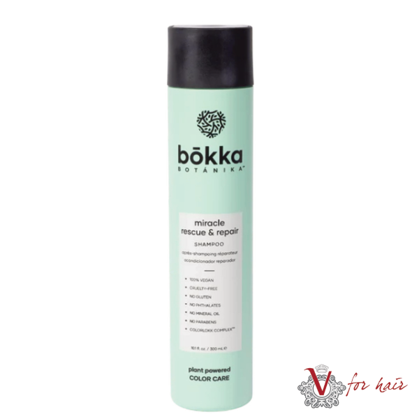 Bokka Botanika Miracle Rescue & Repair Shampoo 300ml – bottle on white