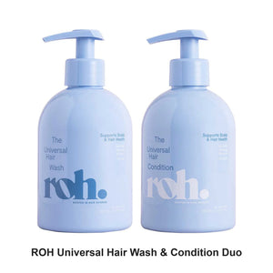ROH - Universal Hair Wash & Condition Duo Bundle – bundle contents: Universal Hair Wash 350ml, Universal Hair Condition 350ml