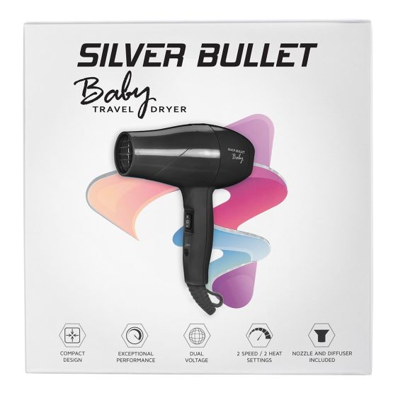 Silver Bullet - Metallic Baby Black Dryer 1200W