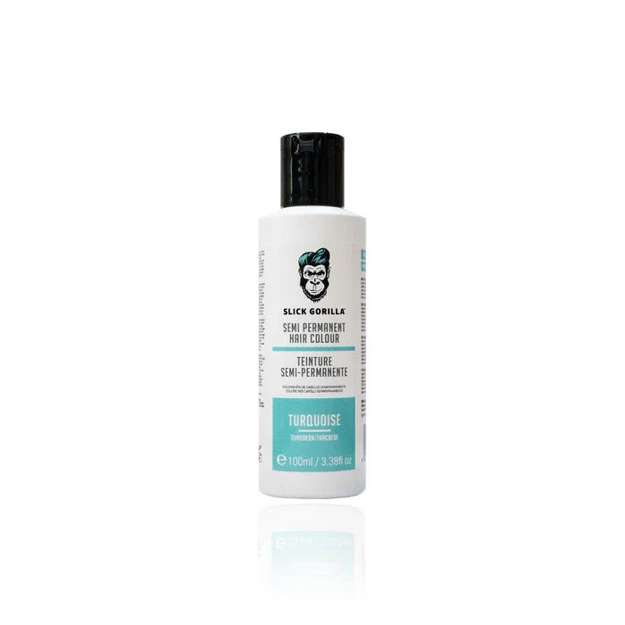 Slick Gorilla - Semi Permanent Hair Colour TURQUOISE – Twin Pack (2 x 100ml) – Slick Gorilla - Semi Permanent Hair Colour TURQUOISE 100ml