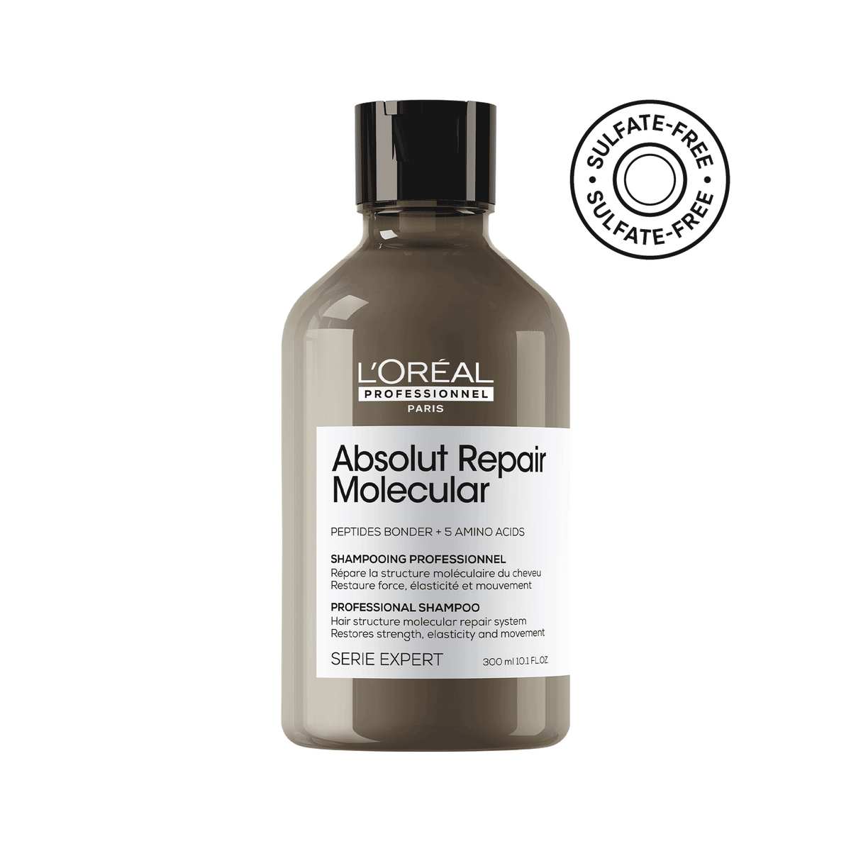 L'Oreal Professionnel - Absolut Repair Molecular Shampoo & Rinse-Off Serum Duo Bundle – L'Oreal Professionnel Absolut Repair Molecular Shampoo 300ml