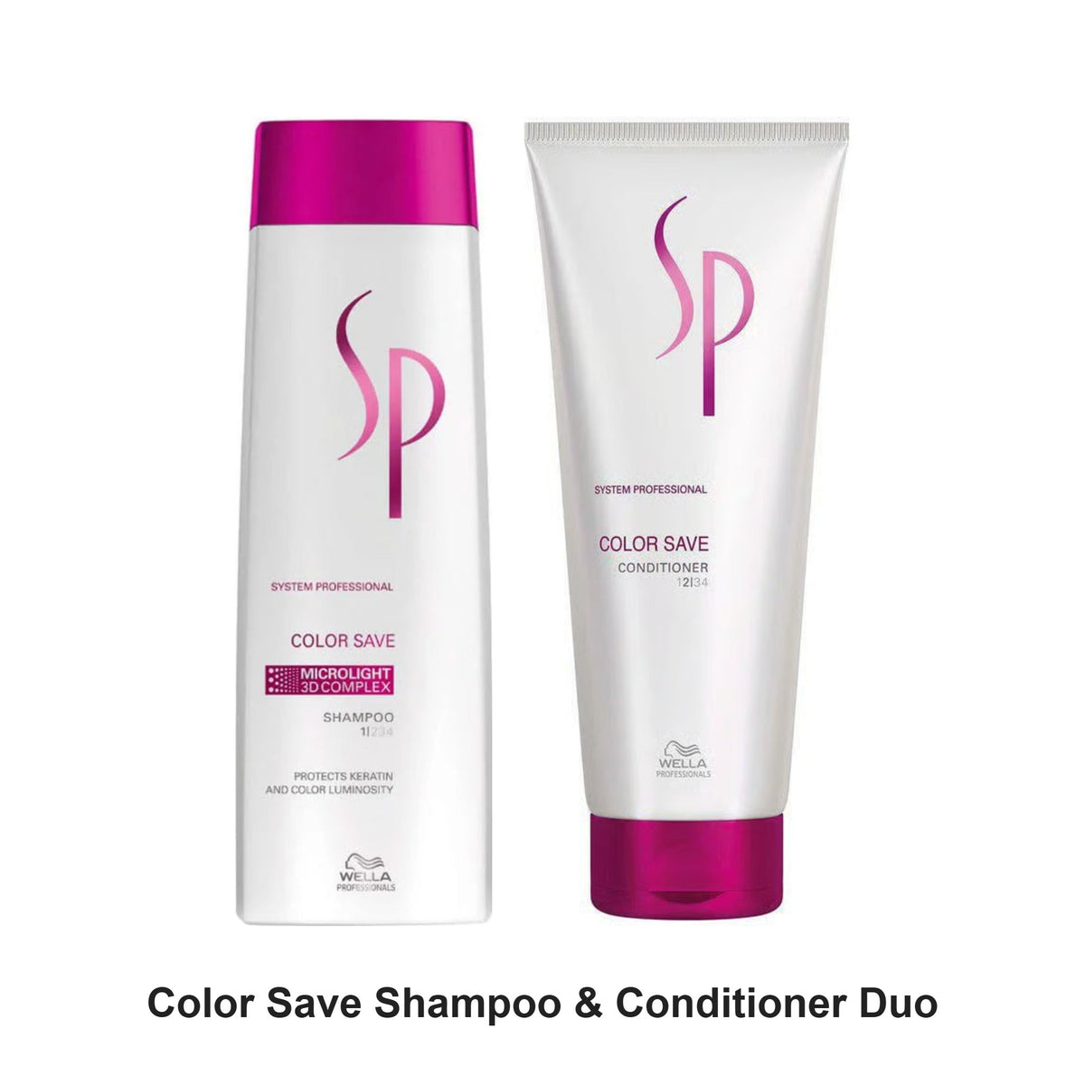 System Professional - Color Save Shampoo & Conditioner Duo Bundle – bundle contents: Color Save Shampoo 250ml, Color Save Conditioner 200ml