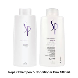 System Professional - Repair Shampoo & Conditioner Duo 1000ml Bundle – bundle contents: Repair Shampoo 1000ml, Repair Conditioner 1000ml