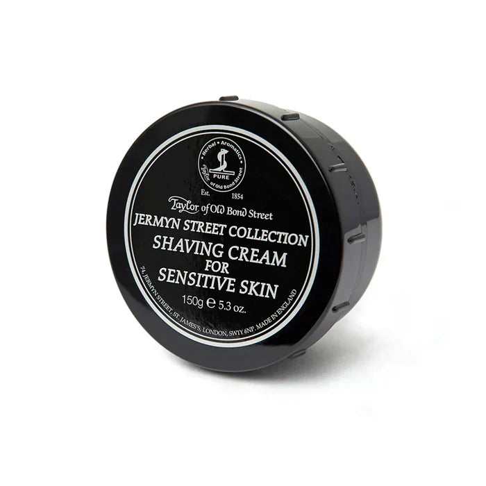 Taylor of Old Bond Street - Jermyn Street Shaving Cream for Sensitive Skin – Twin Pack (2 x 150g) – Taylor of Old Bond Street - Jermyn Street Shaving Cream for Sensitive Skin 150g