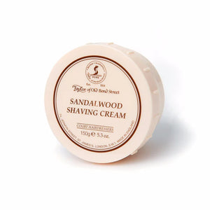 Taylor of Old Bond Street - Sandalwood Shaving Cream Bowl – Twin Pack (2 x 150g) – Taylor of Old Bond Street - Sandalwood Shaving Cream Bowl 150g
