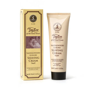Taylor of Old Bond Street - Sandalwood Shaving Cream Tube – Twin Pack (2 x 75ml) – Taylor of Old Bond Street - Sandalwood Shaving Cream Tube 75ml