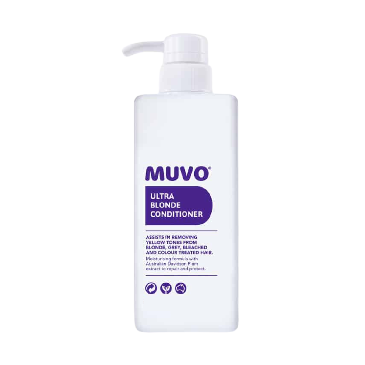 Muvo - Ultra Blonde Shampoo, Conditioner & Rapid 1 Min Treatment Trio Bundle – Muvo Ultra Blonde Conditioner 300ml