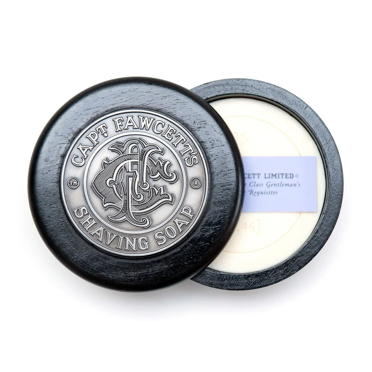 Captain Fawcett - Shaving Soap in Wooden Bowl (5561) – Twin Pack (2 x 110g) – Captain Fawcett - Shaving Soap in Wooden Bowl (5561) 110g