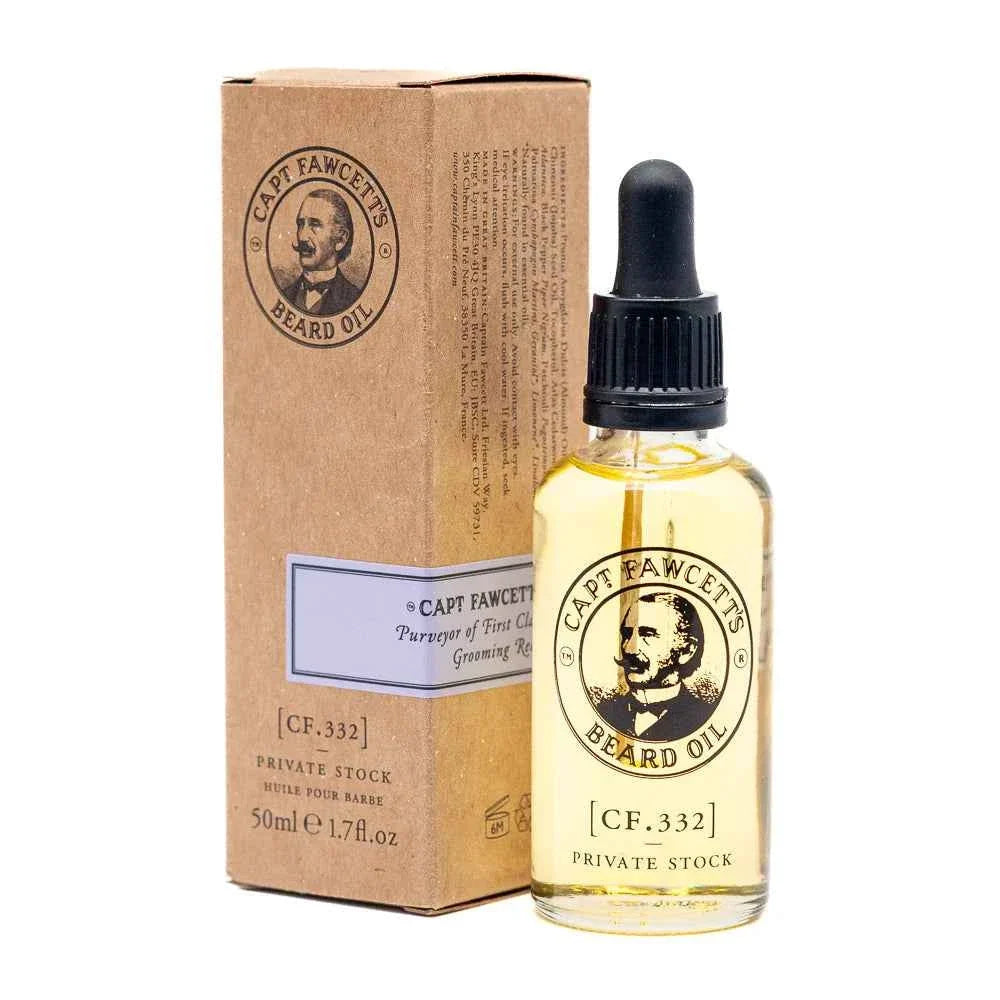 Captain Fawcett - Private Stock Beard Oil & Beard Balm Duo Bundle – Captain Fawcett Beard Oil Private Stock (1112) 50ml