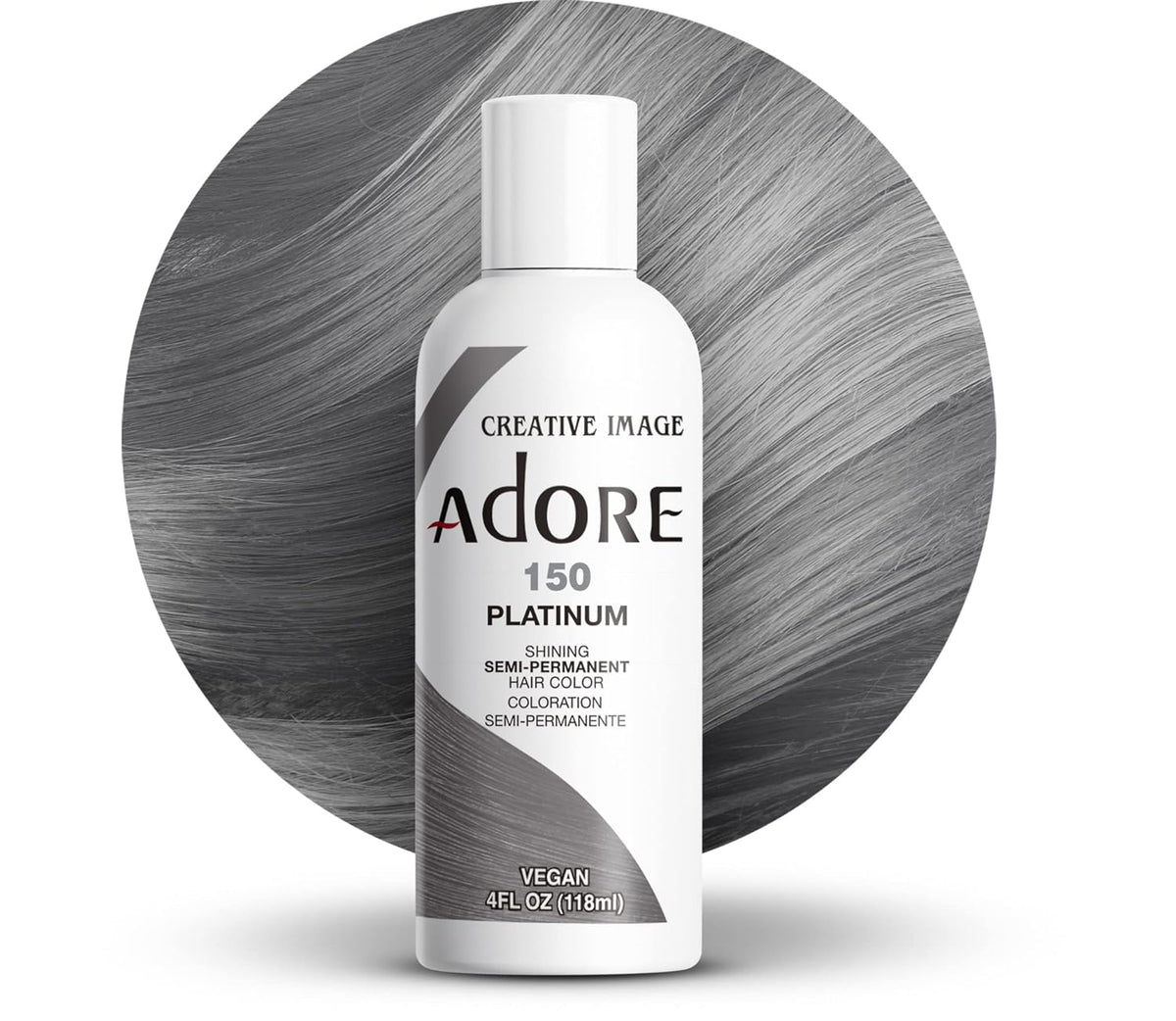 Adore - Semi Permanent Hair Color Shade #150 Platinum - Zilion